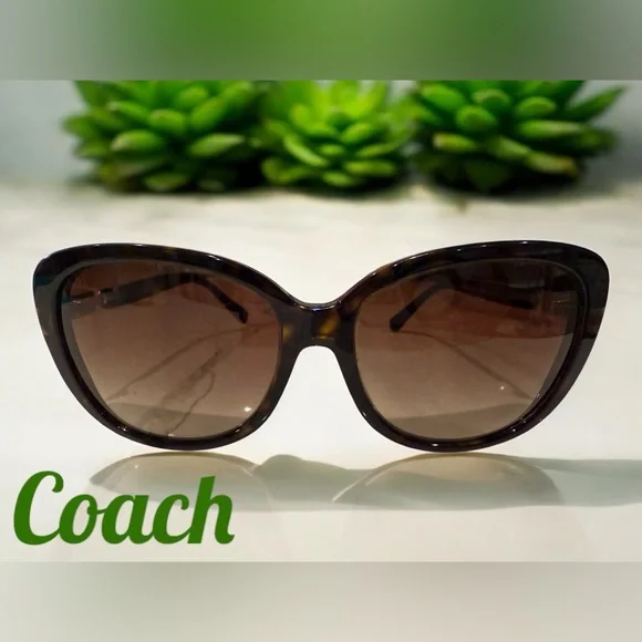 COACH HC8164 Dark Tortoise sunglasses from Japan (L953) with branded hard case